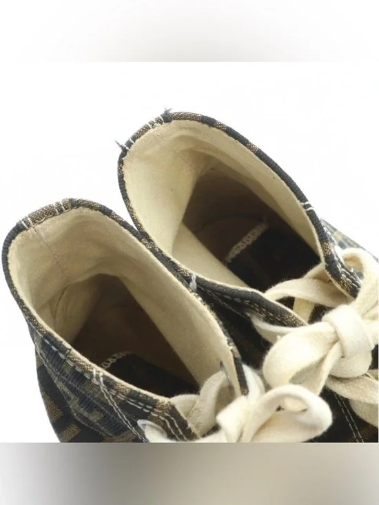 Vintage Fendi Zucca Print High Tops - Picture 3 of 6